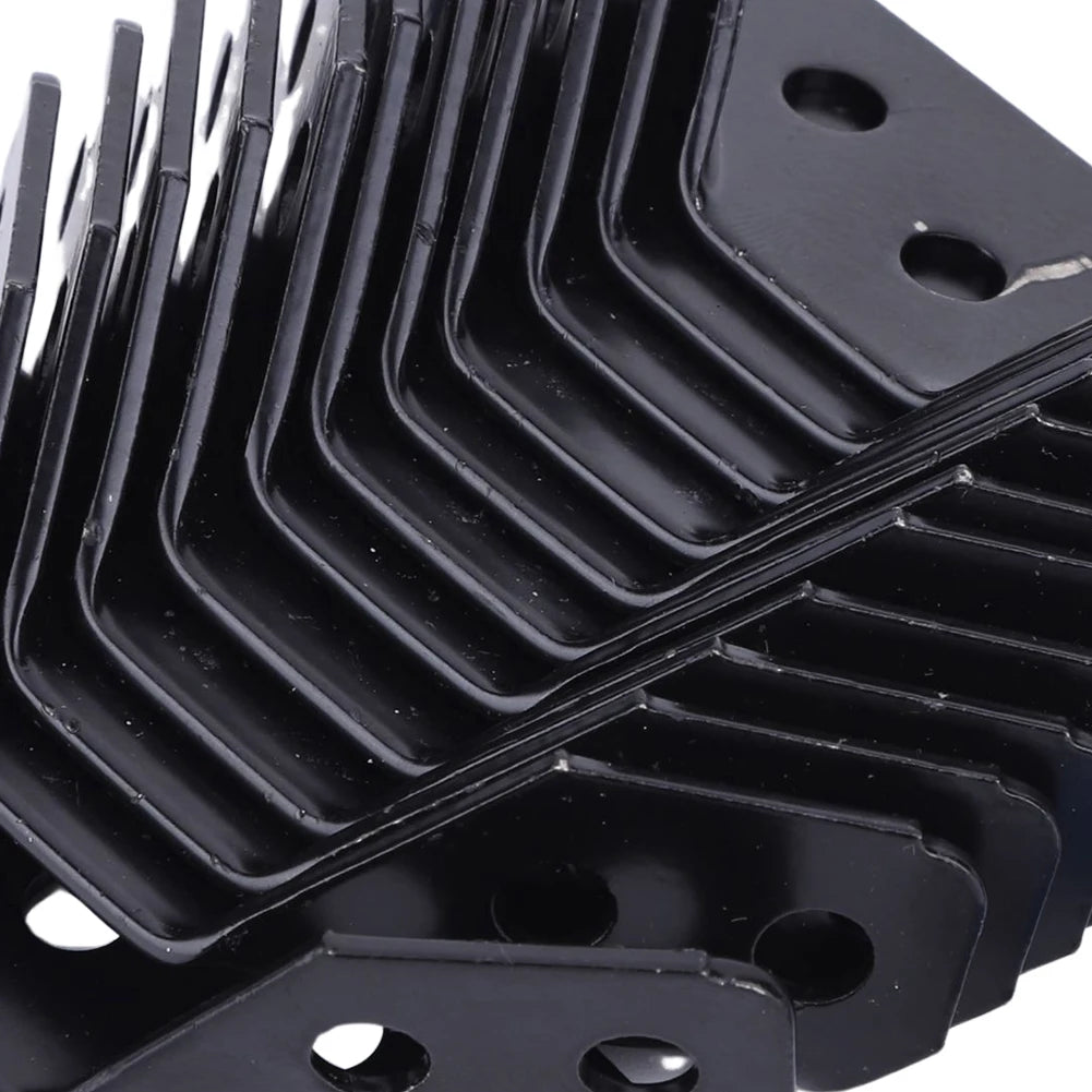 12 PCS Universal Furniture Corner Connectors Stainless Steel Corner Brace for Wood Furniture Drawer Cabinet Table Chair