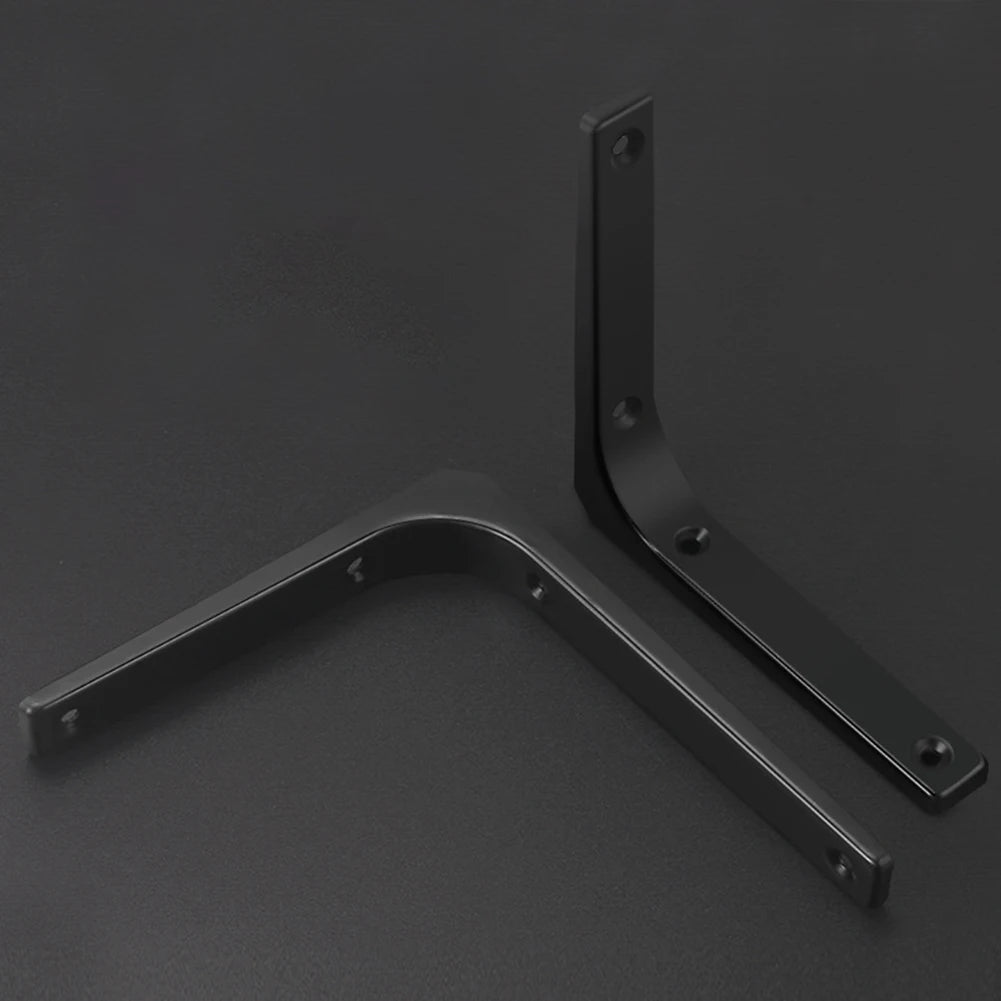 8 In Wall Shelves Bracket Easy Install Reinforced Shelf Bracket Wall Mounted L Bracket Hardware Corner Brace Support for Shelves
