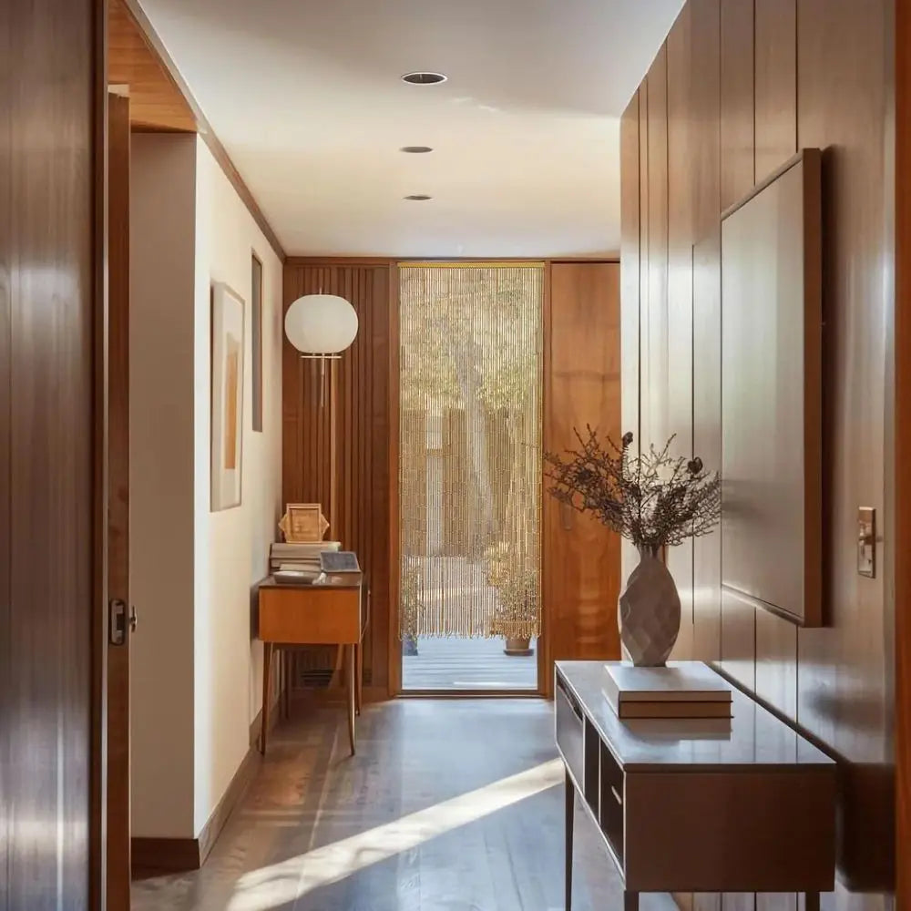 Elegant Bamboo Bead Curtains for Doors, Natural Privacy Dividers, Stylish and Easy to Install