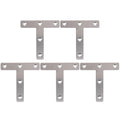 5 Pcs Angle Plate Corner Brace Flat T Shape Repair Bracket 80Mm X 80Mm-AT35