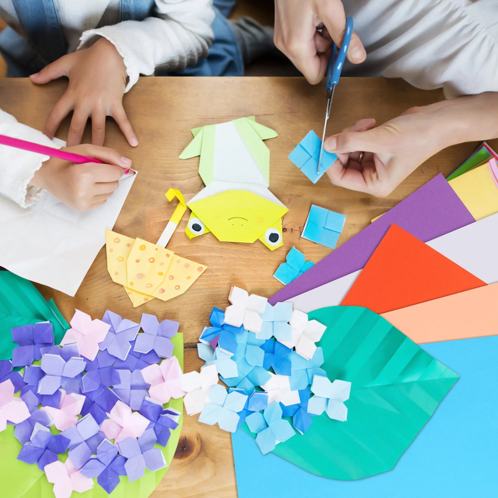 100 Sheets Colored Papers Cardstock Thick Craft Supplies Pastel Color Paper Projects Greeting Cards Scrapbooks Decorations