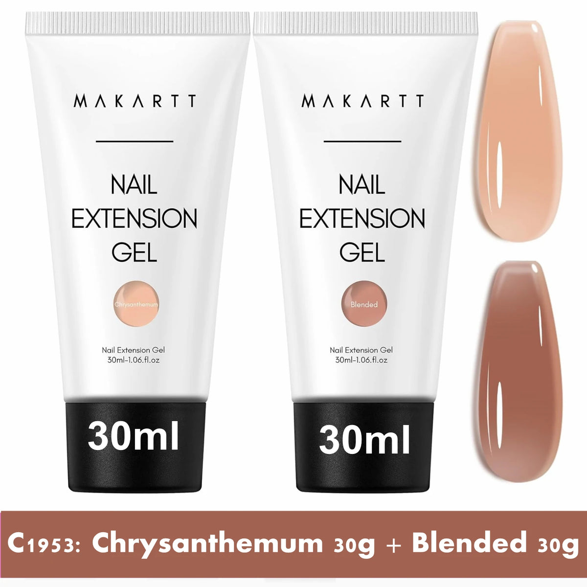 Makartt Poly Nail Extension Gel for Nails ,Clear Pink Builder & Sculting Soak Off Hard Gel for Strong Natural Look for Beginer