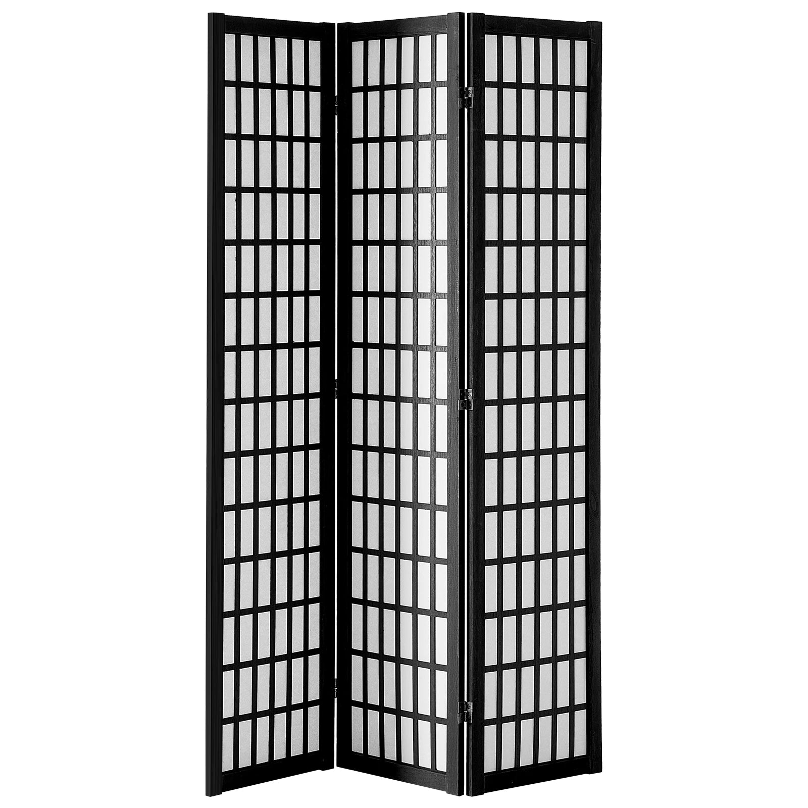 SucceBuy 3/4/6 Panel Wood Folding Privacy Screen Portable Decoration Screens for Room Separation Home Office Restaurant&Bedroom
