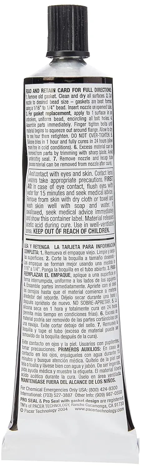 Black Silicone Sealant - 3 oz Tube for DIY Waterproofing and Repairs