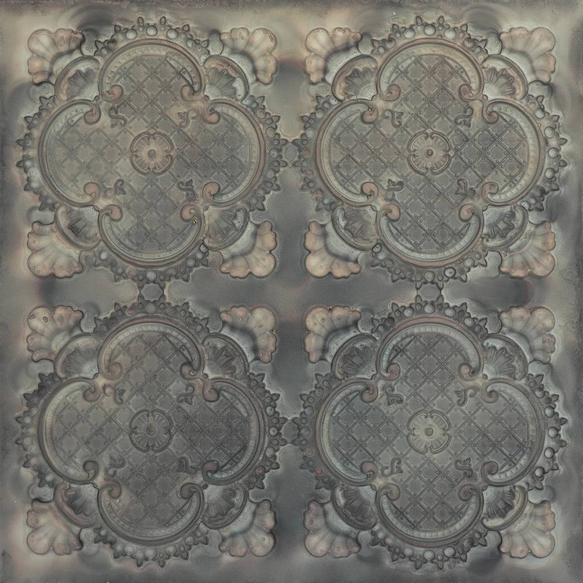 Embellished Ceiling Tiles PVC Faux Tin Painting Panel Wall Panel Interior Decor PL80 10pcs