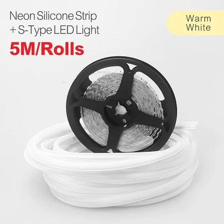 6/8mm 5M/Rolls DIY Separate Silicone Neon Strip 120Leds S-Bendable Newly Flexible Led Tape For LED Neon Sign Waterproof  IP67