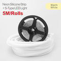 6/8mm 5M/Rolls DIY Separate Silicone Neon Strip 120Leds S-Bendable Newly Flexible Led Tape For LED Neon Sign Waterproof  IP67