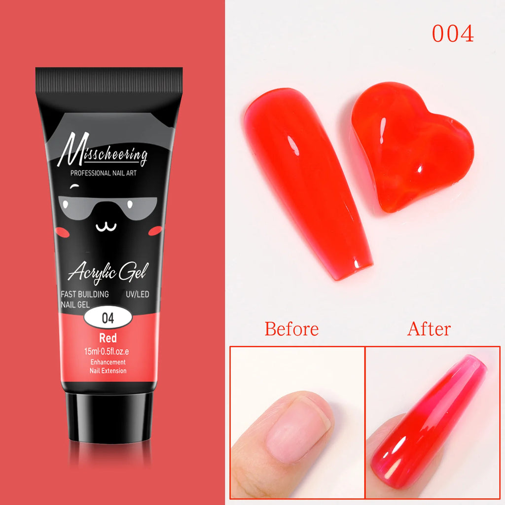 Nail Extension Gel Kit, 12 Colors Extension Nail Extension Gel Set Soak Off UV Gel For All In One Kit Builder Nail Gel Gift