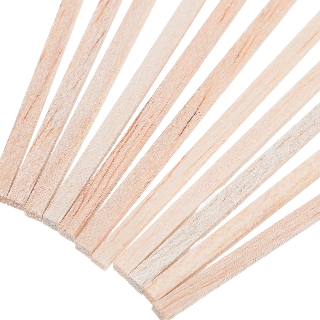 50Pcs Balsa Wood Square Wooden Dowel Rods 11.8x0.16 Inch Unfinished Craft Wood Sticks for DIY Woodworking Small Craft Projects