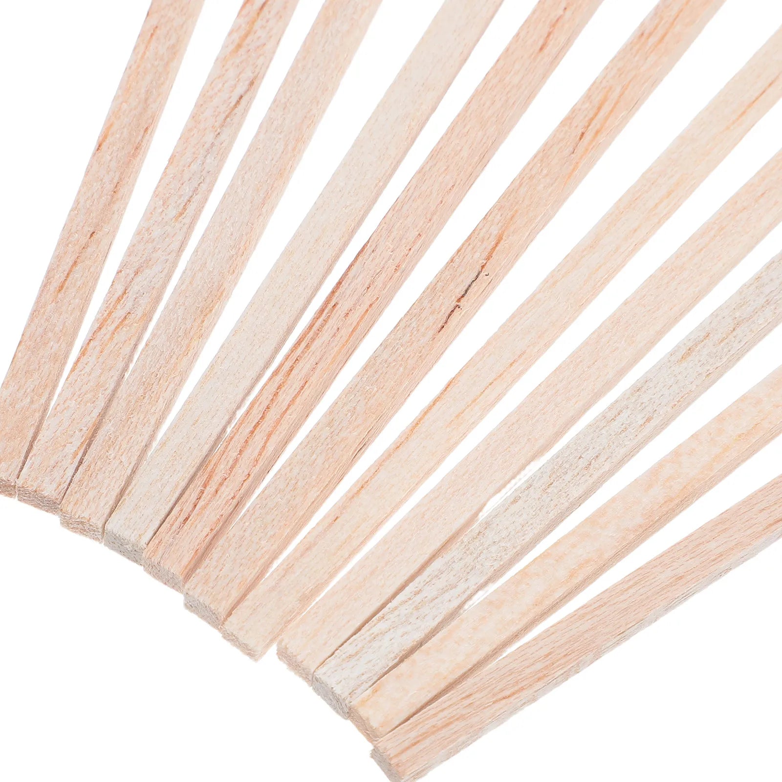 50Pcs Balsa Wood Square Wooden Dowel Rods 11.8x0.16 Inch Unfinished Craft Wood Sticks for DIY Woodworking Small Craft Projects