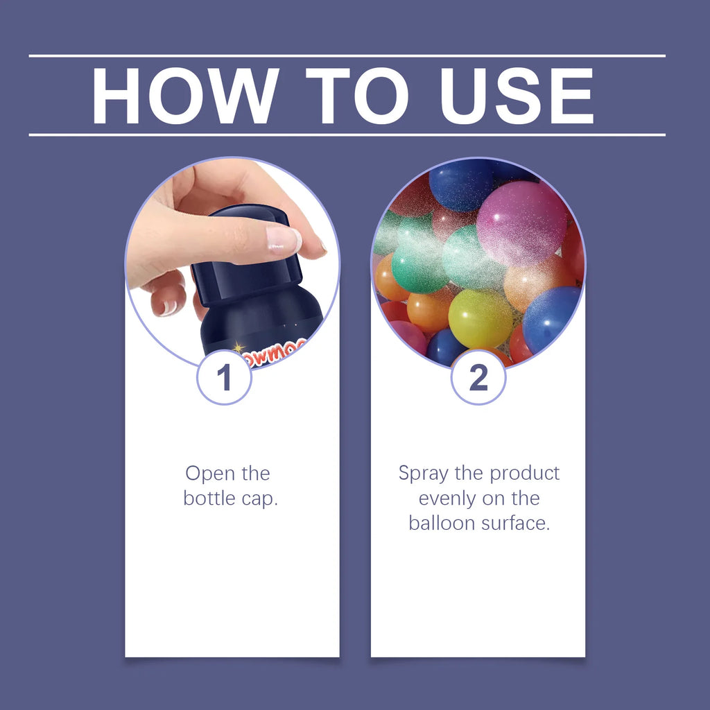Party Balloon Brightener Spray Enhances Party Atmosphere Long Lasting Shiny Balloon Surface Texture for Christmas Celebration