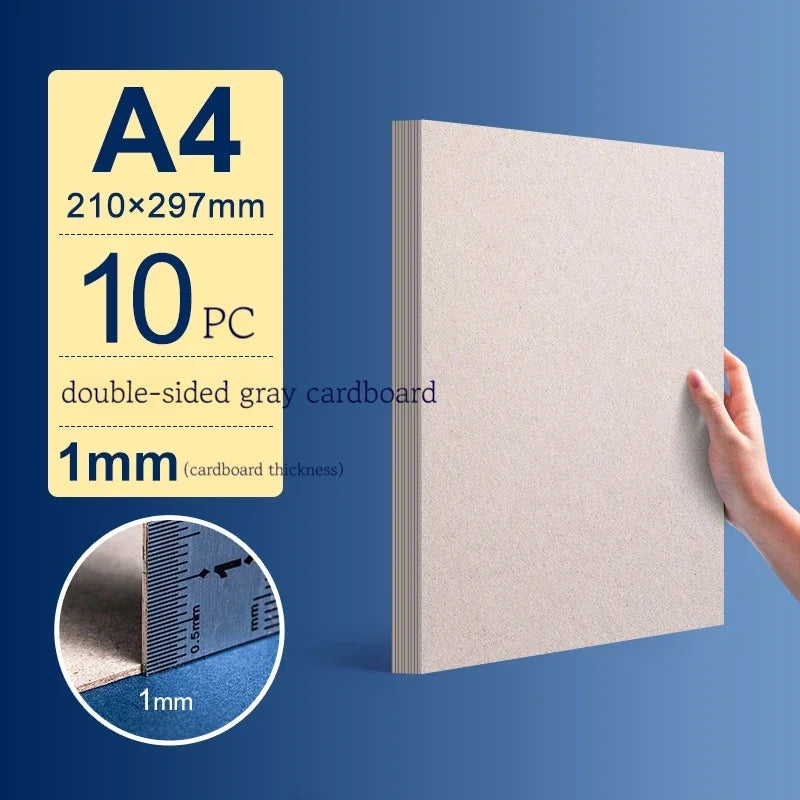 A4/A5 White Thicked Kraft Paper Hard Cardboard Diy Handmake Card Making Craft Paper Chipboard Backing Board 1/1.5/2/2.5-3mm