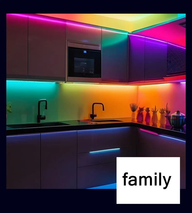 5V RGB Neon Strip Light 1M 2M 3M 5M USB Waterproof Flexible Ribbon Tape Neon Lights with Bluetooth Remote Control for Home Decor