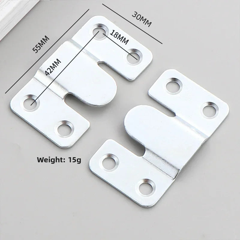 Folding Table Wall Shelves Floating Wall Shelves Stainless Steel Hanging Buckle Flush Mount Hanger Furniture Interlock Bracket