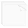 10 Sheets Clear PET Sheet 9.84 x 9.84 Inch Transparent 0.2mm Thin Plastic Sheets Thin Acrylic Panel for Crafts Picture Frames