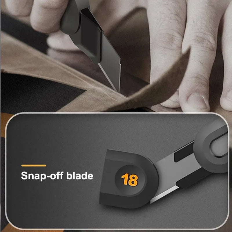 Deli Utility Knife Portable Pocket Box Cutter Retractable Paper нож 18MM 9MM Metal Blade for Office School Stationery Supplies