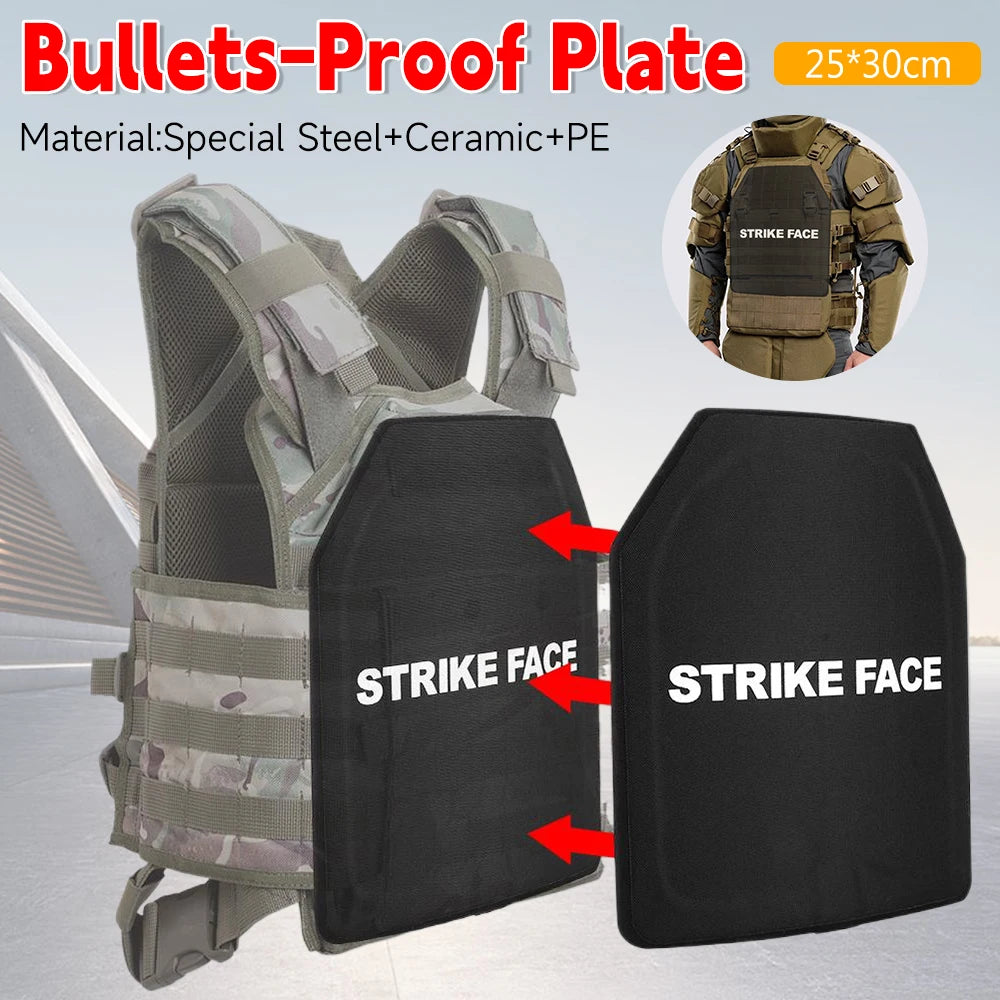 Anti Bullet Board 10x12In Lightweight Tactical NIJ Level IIIA UHMWPE Bullet-Proof Plate Level 3A Backpack Armor Panel Body Armor