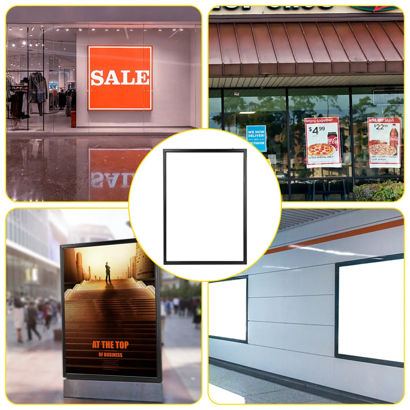24"x36" Advertising Frame Store Wall Mount LED Light Box Movie Poster Display US