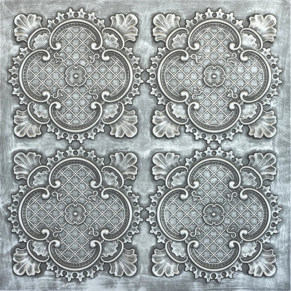 Embellished Ceiling Tiles PVC Faux Tin Painting Panel Wall Panel Interior Decor PL80 10pcs