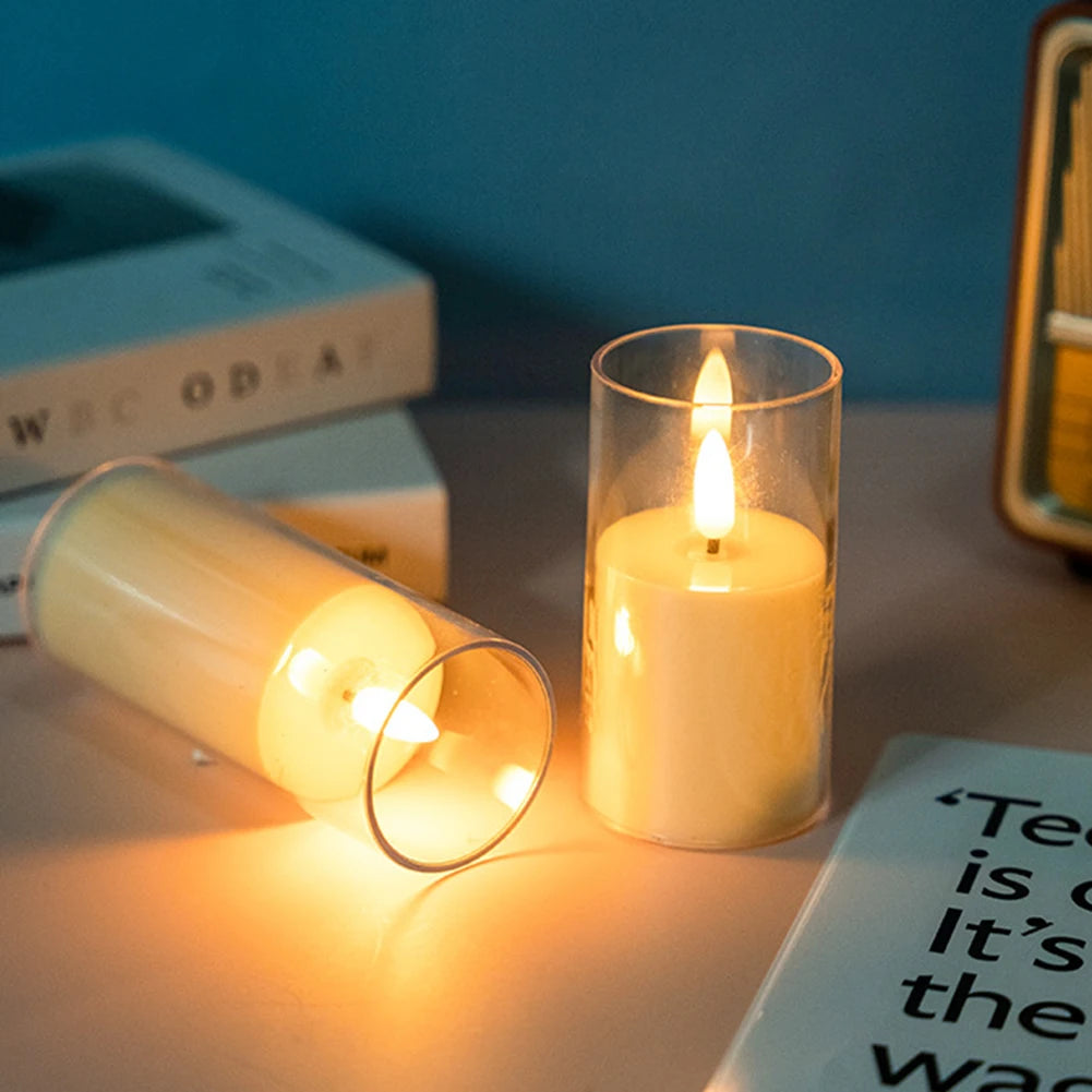 LED Candles Lights Flameless Electronic Candle Lamp Battery Operated Decorative Candle Lamp for Christmas Party Decor