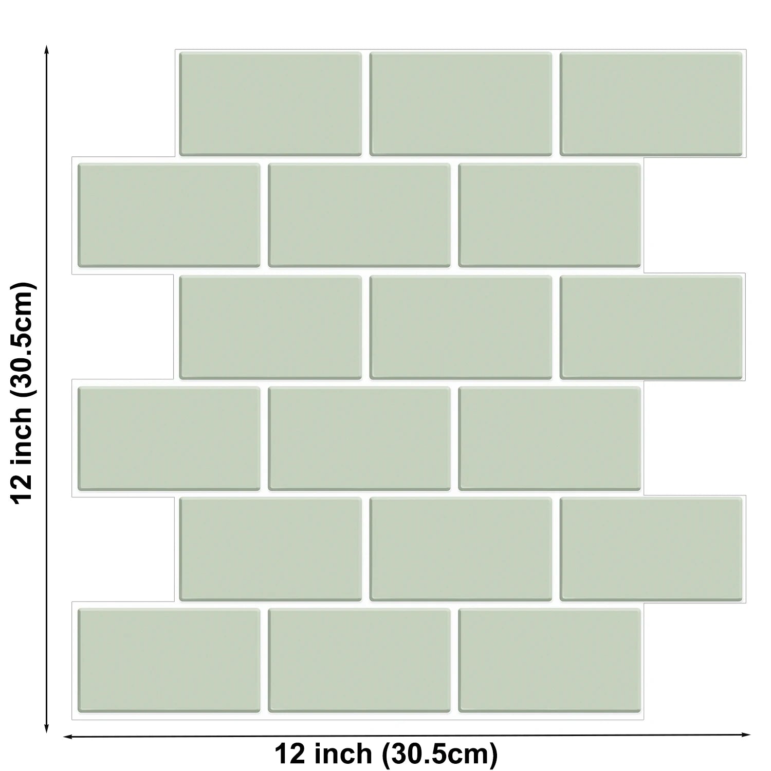 Subway Wall Stickers Peel and Stick 3d Brick Vinyl Wallpaper Bathroom Kitchen Backsplash Wall Decals 10 Sheets