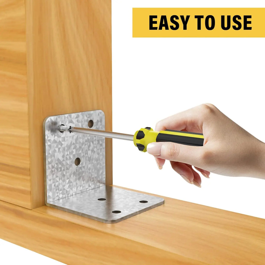 40 Pcs 2x2in Heavy Duty Metal Corner Braces, 90 Degree L Brackets for Wood Furniture Bed Chair