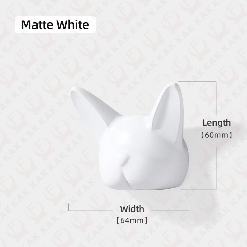 KAK Bulldog Design Wall Hanging Hooks Coat Hook Bag Hat Rack Rackers Zinc Alloy Wall Decorations for Kis Hardware Fittings