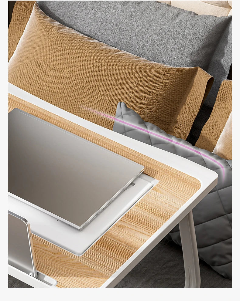 Foldable laptop desk, desktop lifting laptop rack, reading laptop desk, home breakfast tray office desk, study desk with drawers
