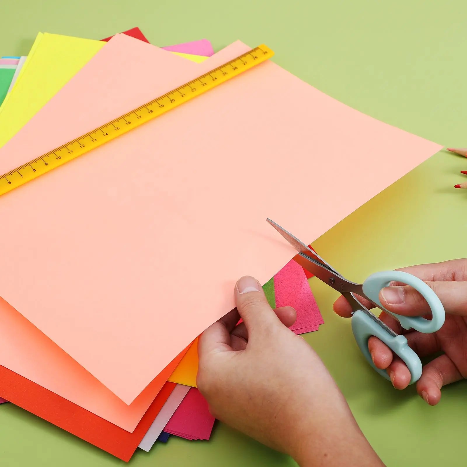 100 Sheets Colored Papers Cardstock Thick Craft Supplies Pastel Color Paper Projects Greeting Cards Scrapbooks Decorations