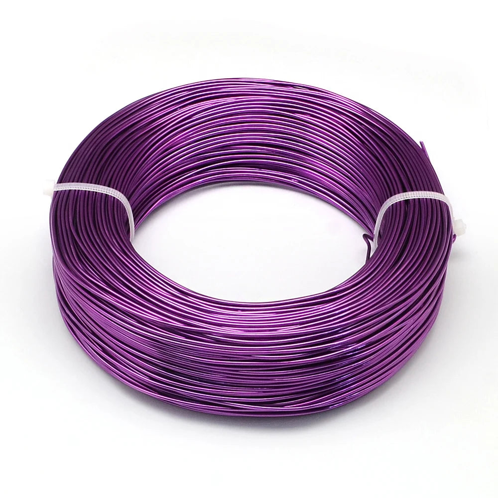 PandaHall 0.6-2.0mm Anodized Aluminum Wire 10 Sizes , Colorful Bendable Craft Wire for Jewelry Making, DIY Model Beading