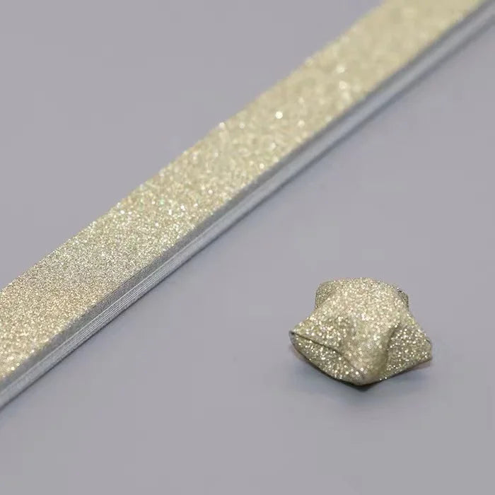 140 Sheets Glitter Paper Origami Stars Paper Strips Lucky Star Decoration Folding Paper Origami for Hand Arts Make Home Decor