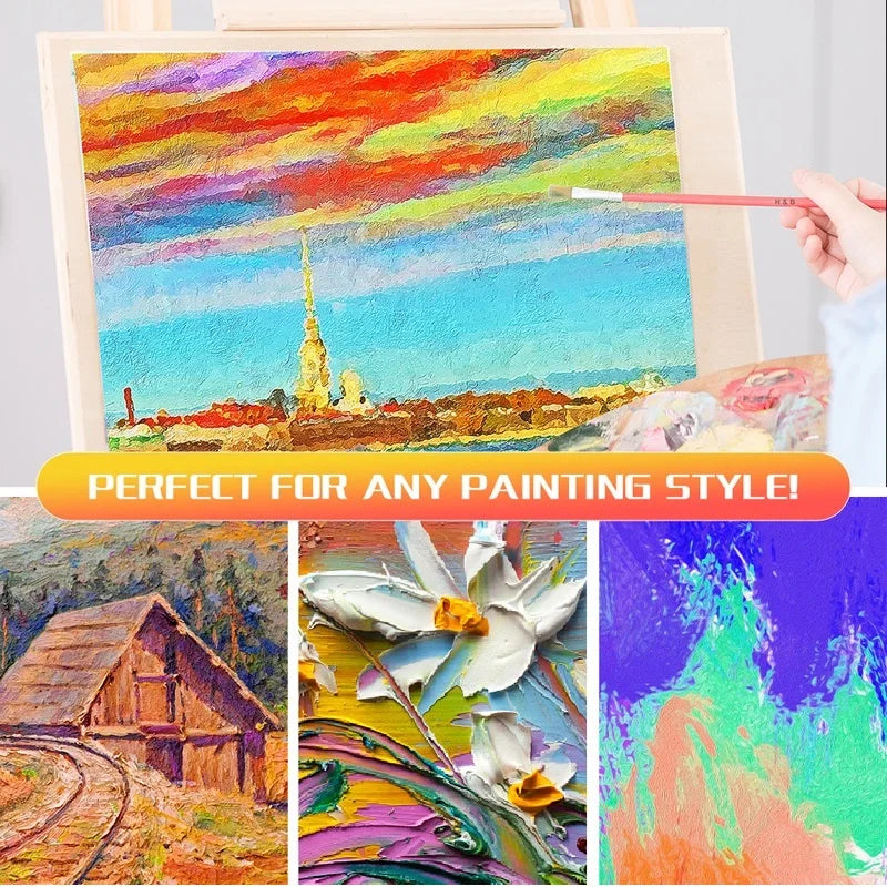 H&B 24 Colors Acrylic Paint Set Pigment 야광도료 Art Supplies акриловые краски 야for for Metal Plastic Ceramic Leather Wood Glass