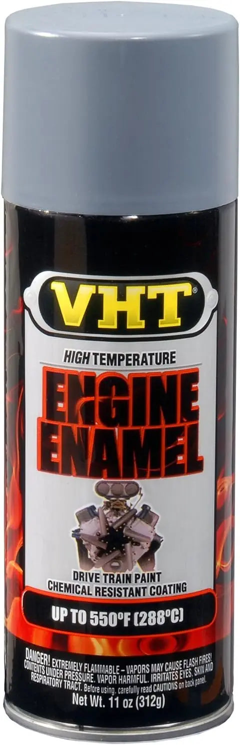 High Heat Engine Spray Paint Primer, Light Gray Gloss Finish, 6-Pack Aerosol Cans for Durable Protection