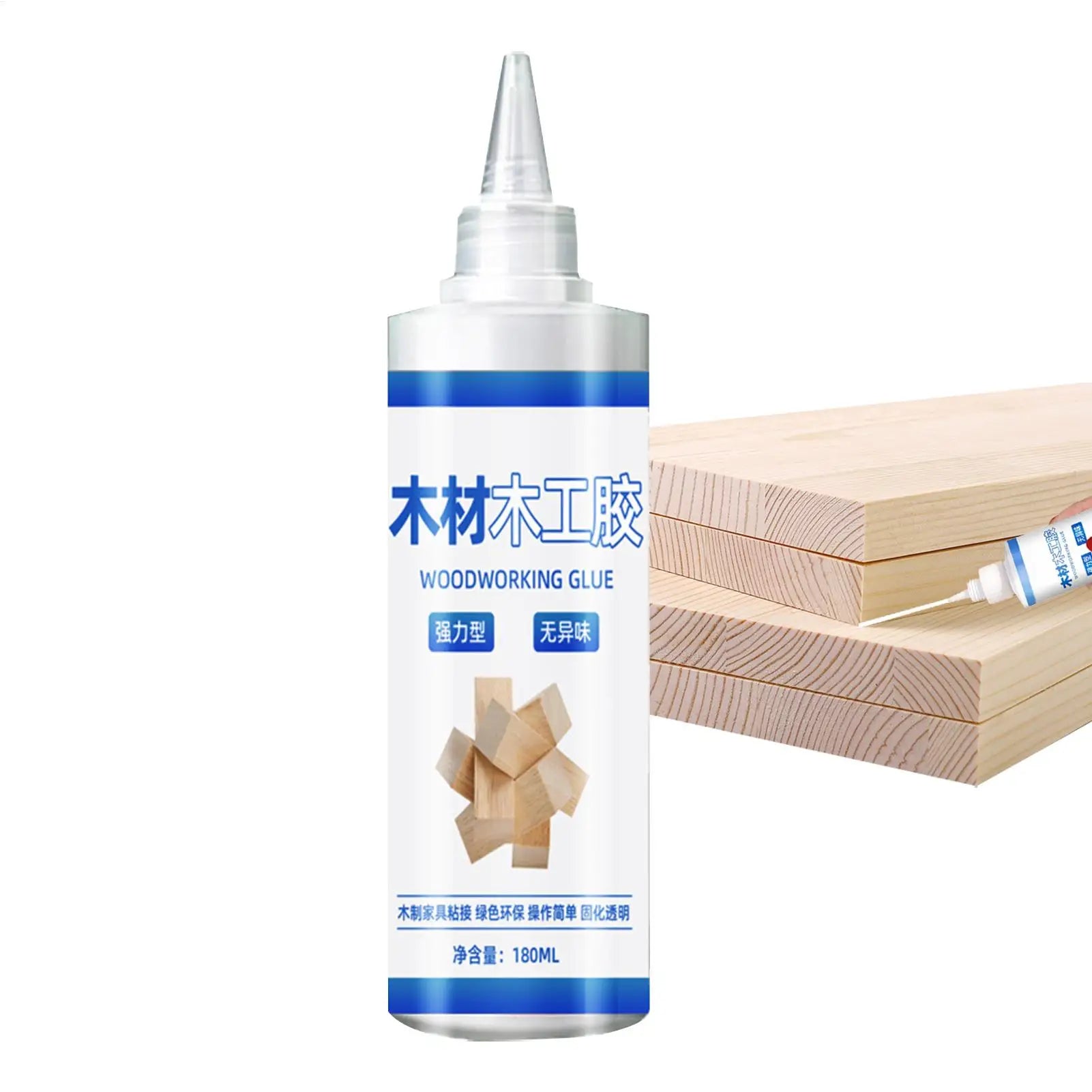 180ml Clear Wood Glue Carpenter Glue Transparent Eco-Friendly Wood Adhesive Safe Glue Woodworking Glue Multi-Functional Glue