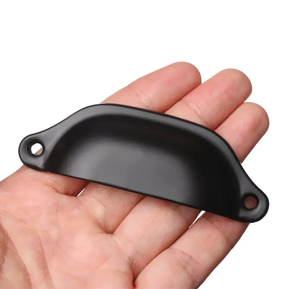 2Pcs Antique Brass Door Handle 98*35*16mm Shell Shape Wardrobe Cabinet Pulls Dresser Drawer Knob Kitchen Cupboard Fittings