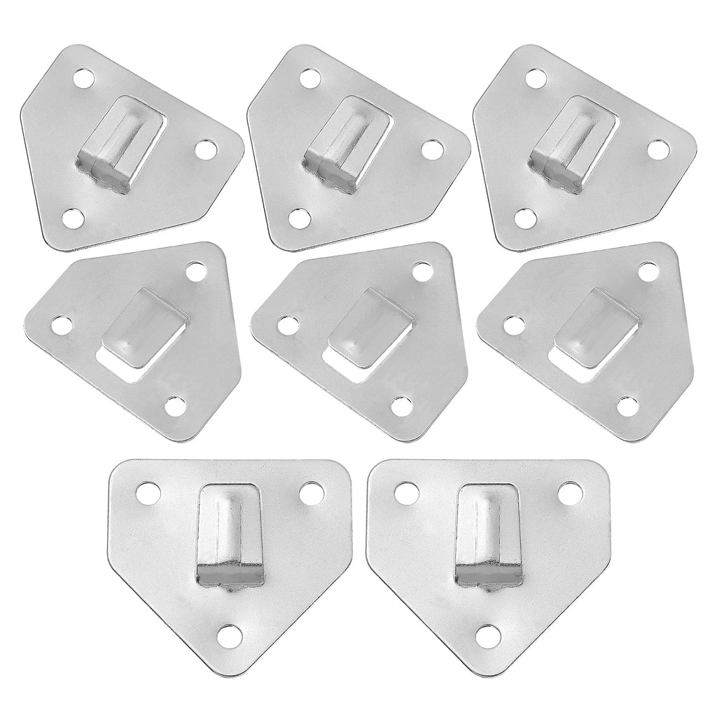 8pcs Wall Mount  Hook Heavy Duty Metal Bracket Durable Practical Easy Install  Bracket Holder Hanging Piece Iron Mounting Hooks