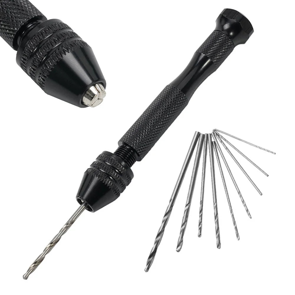 1/11pcs 0.3-3.2mm Mini Micro Hand Drill Woodworking Drilling Tools Models Hobby DIY Jewelers Emery Drilling Rotary Tool Parts