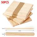 50/100pcs wooden popsicle sticks Hand Crafts Wood Ice Cream Popsicle Sticks DIY Wooden Sticks