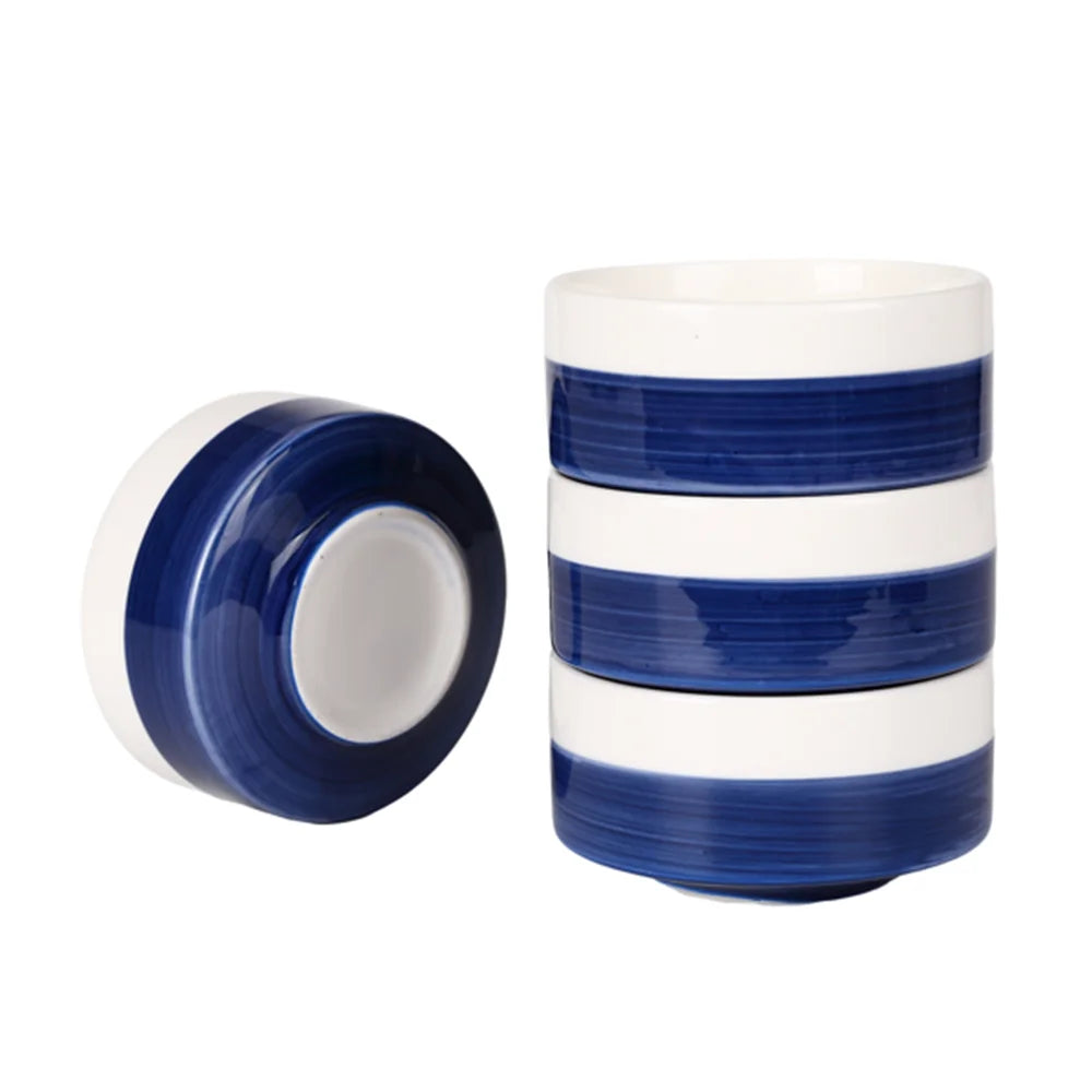 4PCS Ceramic Bowls Cereal Bowl,Soup Bowls for Kitchen Ramen Bowl Microwave Safe for Oatmeal Fruit Salad and Rice Bowl