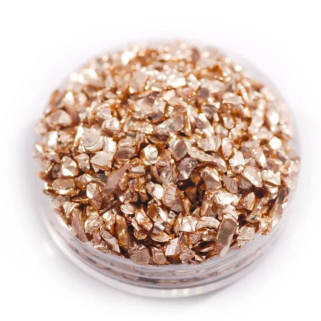450g/Bag Wholesale Multicolor Flash Irregular Shaped Glass Crushed Stone For DIY 3D Nail Art Decoration/Resin Mold Filler