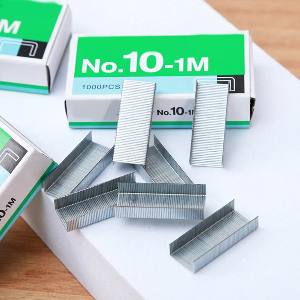 12 Boxes Mini Staples Heavy Duty Stainless Steel Standard Size Refill Staples for Office Desktop Stapler Paper Staple