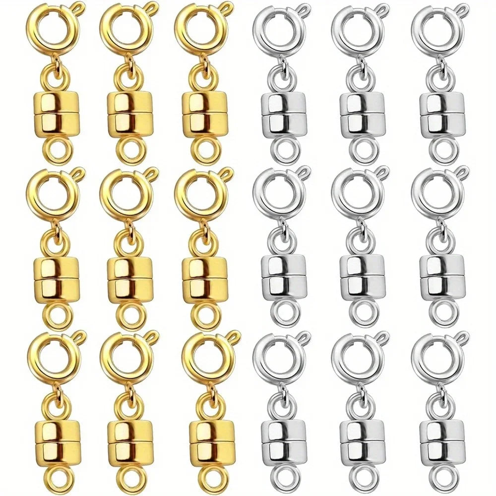 18pcs Magnetic Necklace Clasps and Closures Bracelet Converter Clasp,Suitable for Necklaces Chain Extender