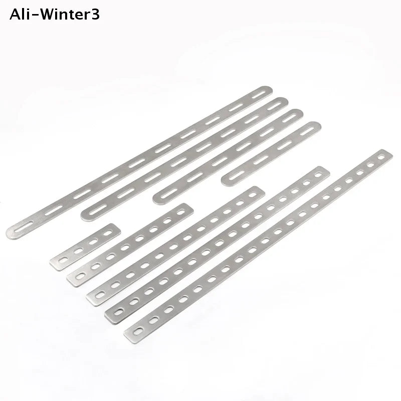 Stainless Steel Flat Corner Bracket Mending Joining Plate Repairing Fixing Connector Furniture Cabinet Shelves Brace Parts