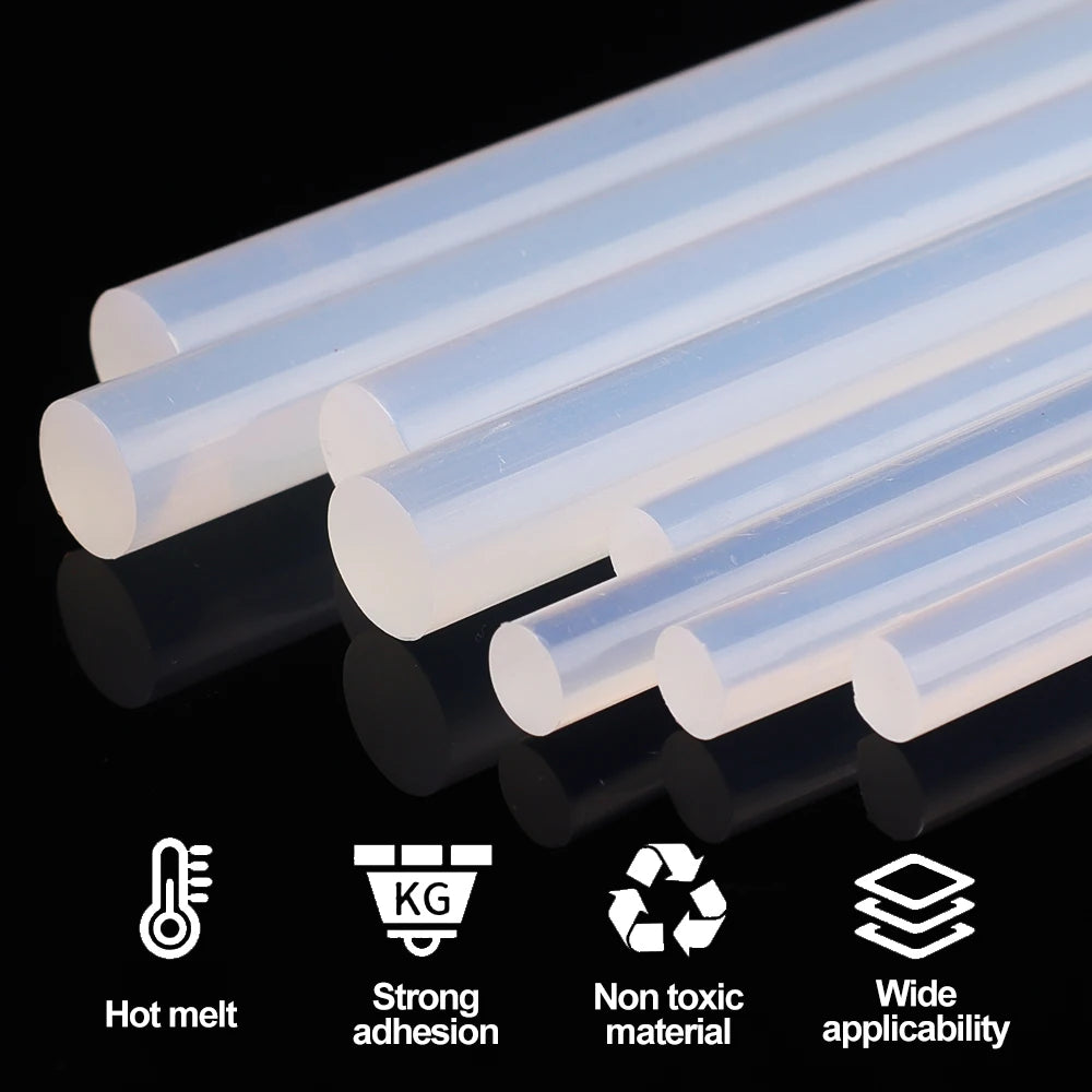 Hand DIY Hot Melt Glue Sticks Translucent Strong Viscosity Rods for Glue Gun High Temperature Resistant Hot Glue Repair Tools