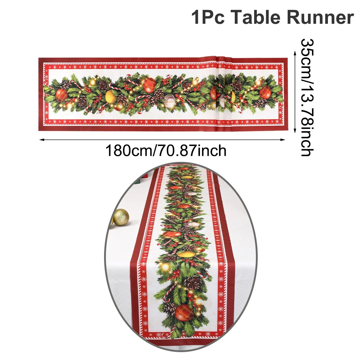 Christmas Poinsettia Table Runner Merry Christmas Decoration for Home 2025 Xmas Navidad Notal Noel Tablecloth New Year 2026 Gift