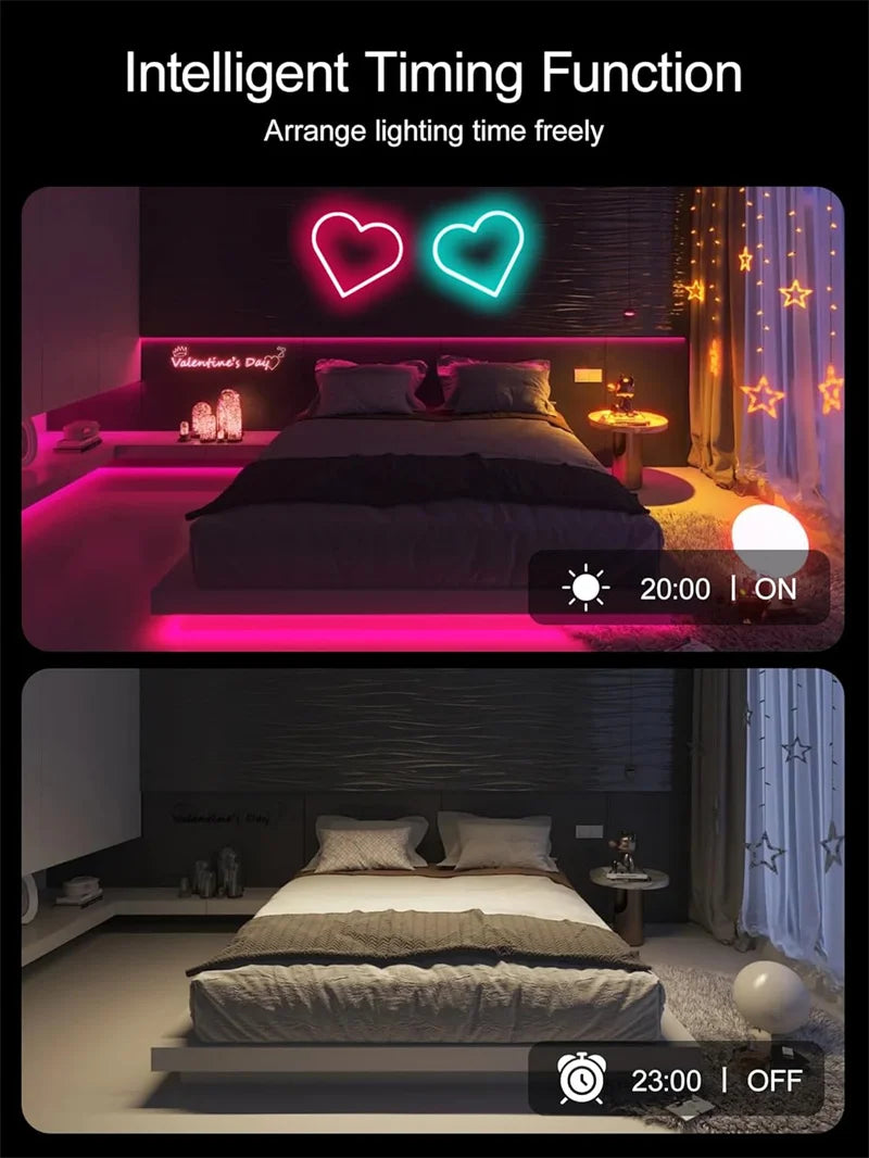 USB Neon Rope Lights,Flexible Led Rope Lights Control with App/Remote,Music Sync Gaming Neon Light Strip for Living Room Bedroom