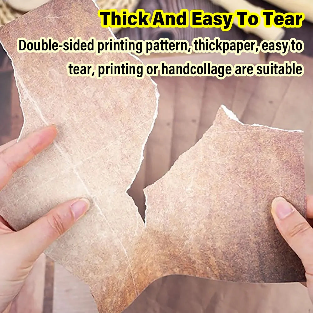 For Fun 48 Sheets Vintage Scrapbook Material Paper DIY Junk Journal Collage Photo Album Retro Background Paper A4 Printing Paper