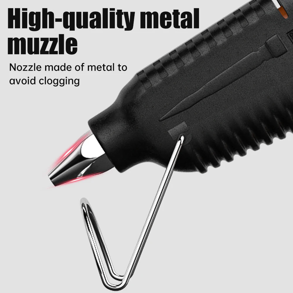 100W Hot Melt Glue Gun 11MM Glue Sticks Industrial Guns Heat Temperature Thermo Electric Repair Tool DIY Electrothermal Glue Gun