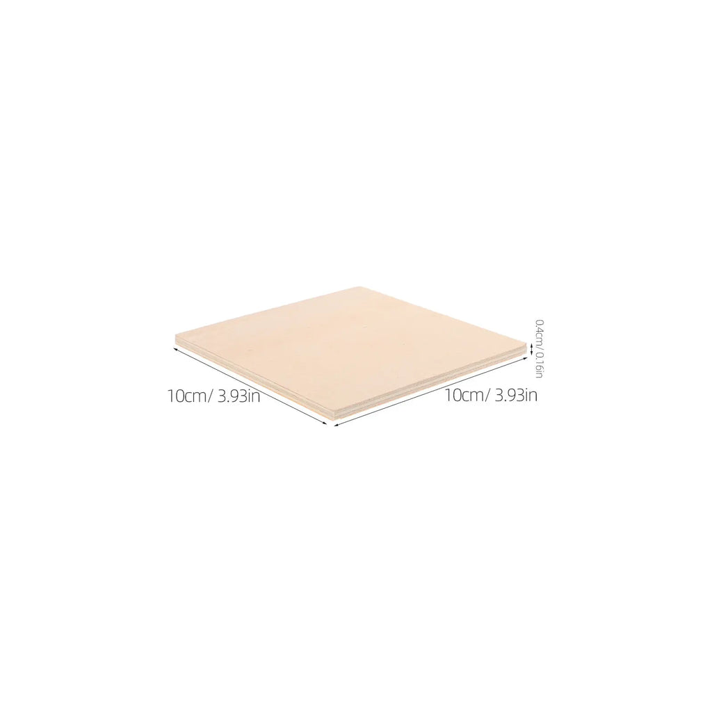 10pcs DIY Lime Wood Sheets Craft Solid Plywood Laser Cutting Engraving Supplies Architecture Models Thin Boards