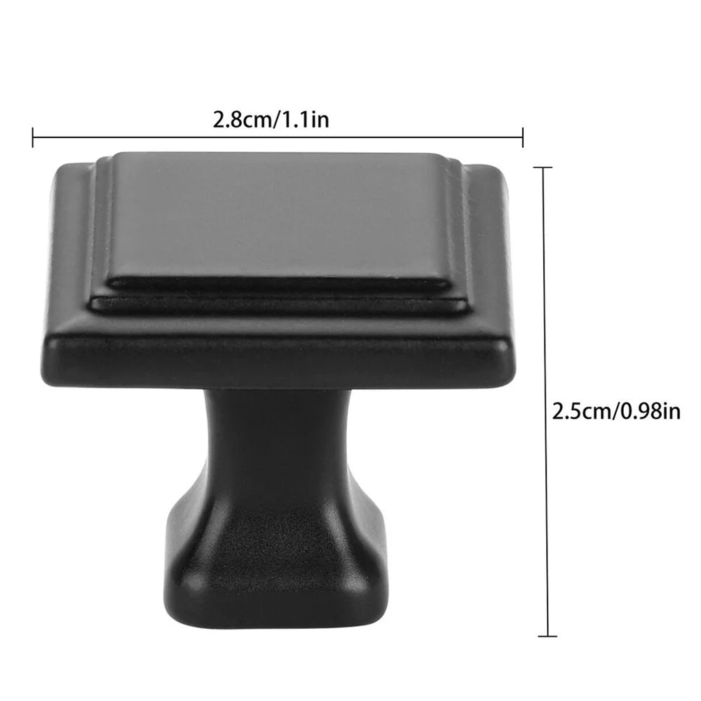 10 Pcs Matte Black Kitchen Cabinet Handles Knobs Cupboard Drawer Door Pulls Handles High Quality Aluminum Alloy Handles